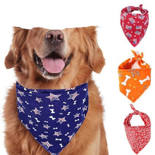 Load image into Gallery viewer, Benepaw Print Medium Large Dog Bandana Fashion Flag Soft Cotton Polyester Pet Bibs Scarfs Halloween Dog Accessories 4 Patterns