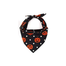 Load image into Gallery viewer, Benepaw Halloween Dog Bandana Pumpkin Dot Skull High-quality Washable Puppy Pet Scarfs Bib Party Accessories For Small Large Dog