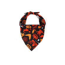 Load image into Gallery viewer, Benepaw Halloween Dog Bandana Pumpkin Dot Skull High-quality Washable Puppy Pet Scarfs Bib Party Accessories For Small Large Dog