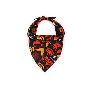 Benepaw Halloween Dog Bandana Pumpkin Dot Skull High-quality Washable Puppy Pet Scarfs Bib Party Accessories For Small Large Dog