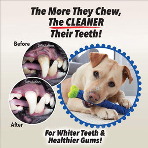 Dog Chew Toy Dog Toothbrush Pet Molar Tooth Cleaning Brushing Stick Doggy Puppy Dental Care Pet Self-Brushing Toothbrush